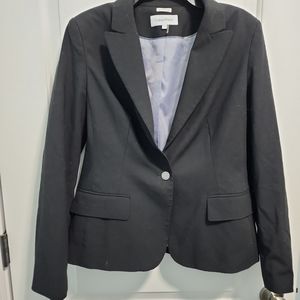 Calvin Klein Black Blazer Sz 10 lined.